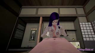 Титан-Хентай Рвезашым - Рэйвен минет точка, да сиська дрочка трах