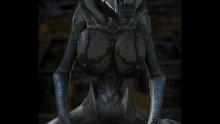 Alíens vs člověka