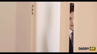 DADDY4K. Čudovit seks sceni, po stari oče in lepa nevesta