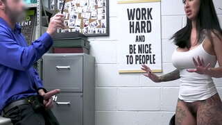 Shoplyfter vykonáno lily lane pro sání kohout