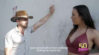 Ang 50-ay - isang-Asong babae mula sa kalye sa pamamagitan ng pagbibigay ng puwit para sa limampung real puwetan